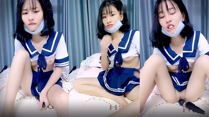 【清纯职员妹】短发职员妹制服道具露脸自慰。